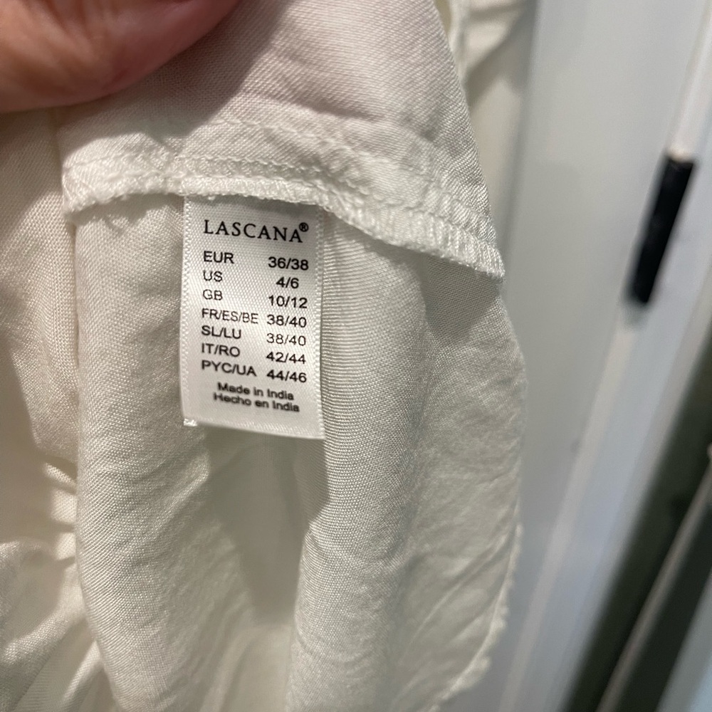 Lascana White Boho Tunic Dress size 4/6. 005 - Picture 5 of 5